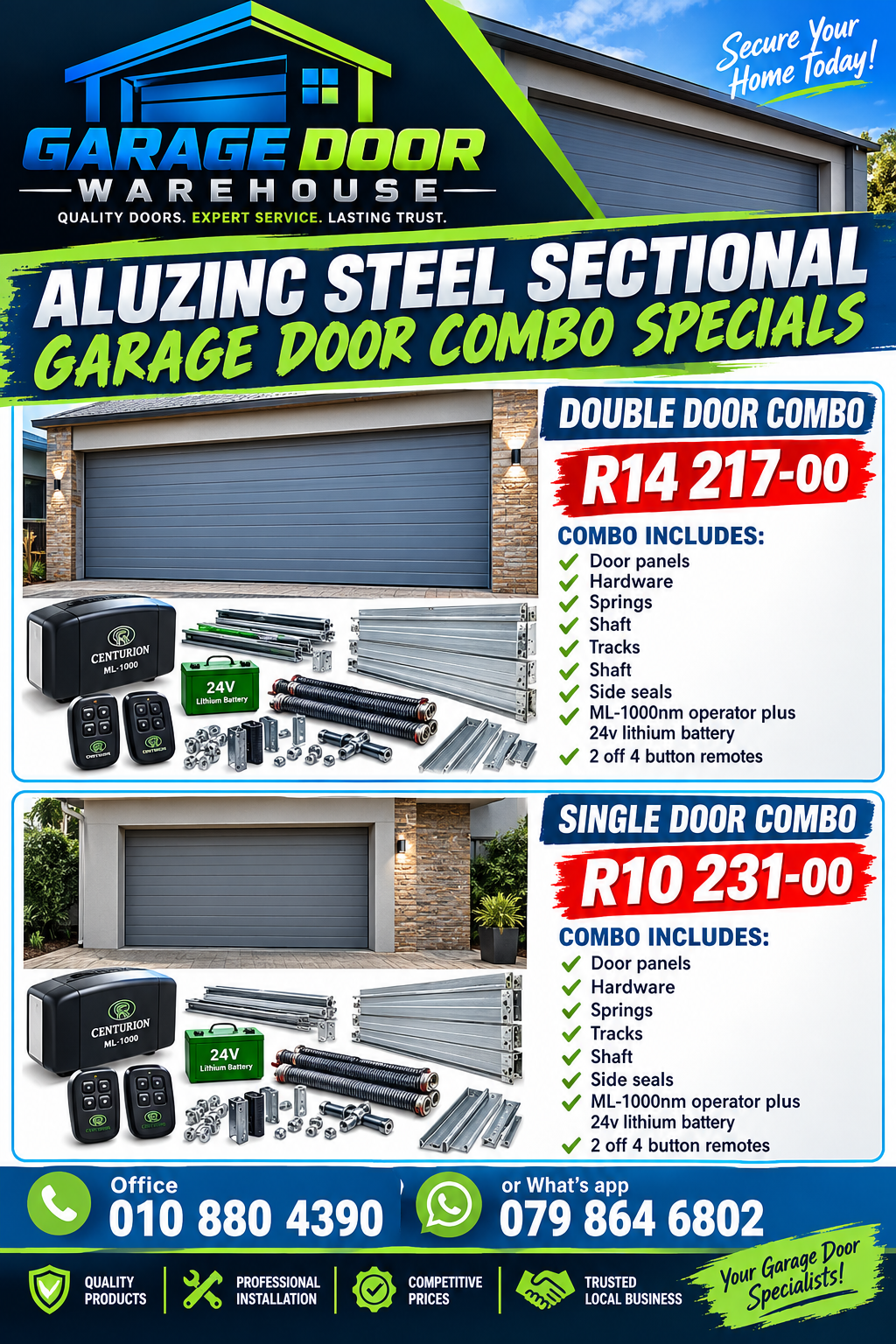 Garage Door Combo Specials Flyer